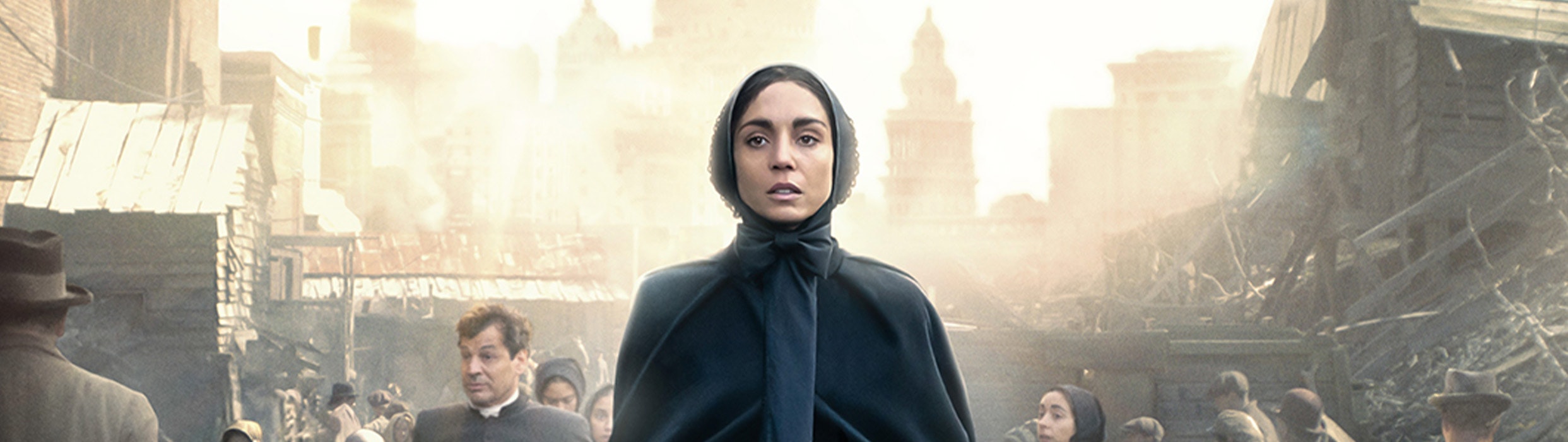 Francesca Cabrini amongst the poor and famished New York City in the 1800s on a mission to save the children. See Cabrini at Harkins March 8.