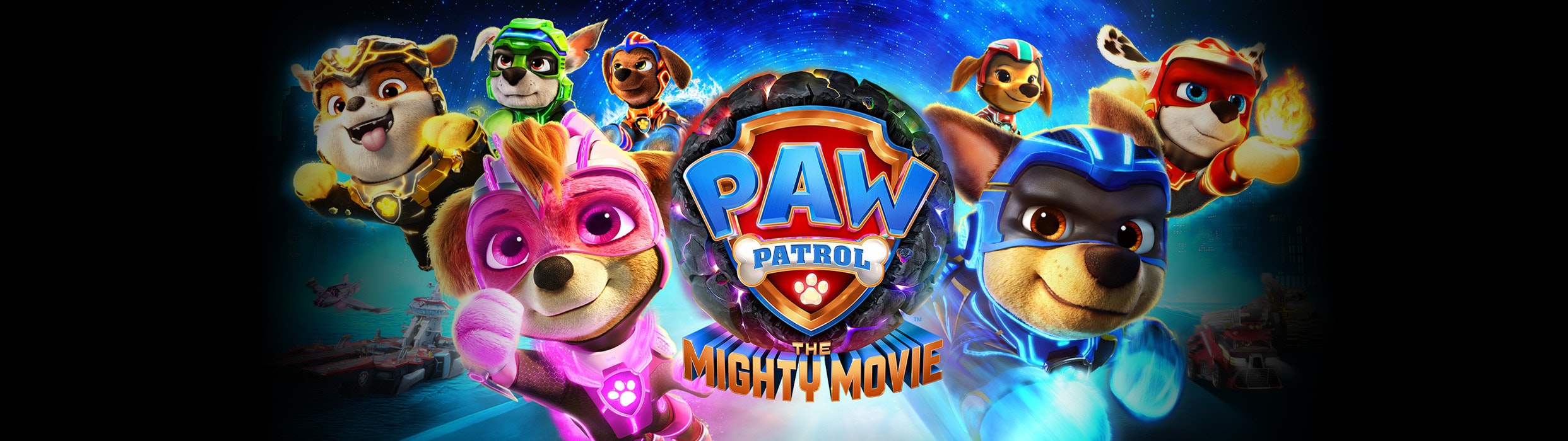 Animated super hero puppies fly to save the day in Paw Patrol: The Mighty Movie coming to Harkins September 29! Get your tickets at Harkins today!